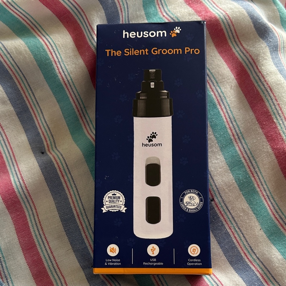 Heusom The Silent Groom Pro Pet Grooming Trimmer - White